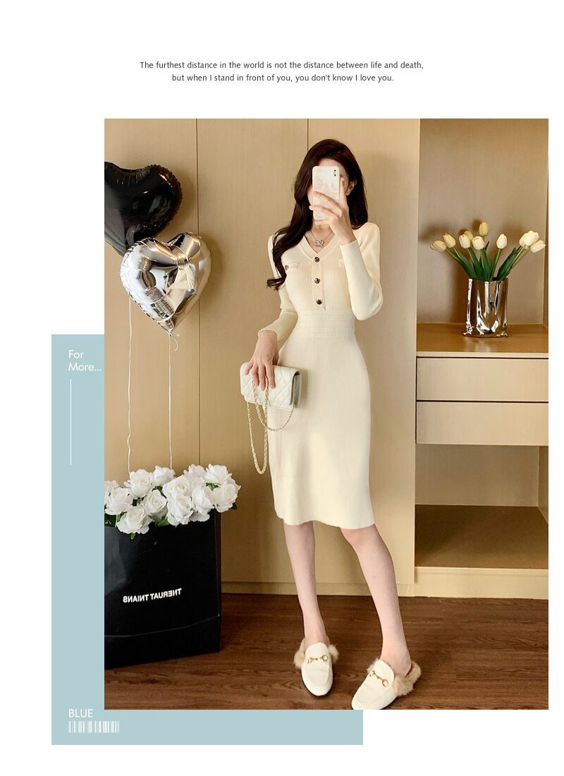 【dress】ニットワンピース　M28402
