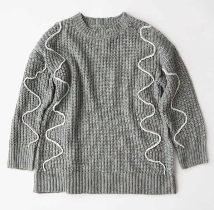 【tops】クルーネックニットセーター　M27084