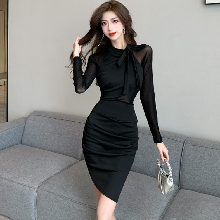 【dress】チュールドッキングワンピース　M28129