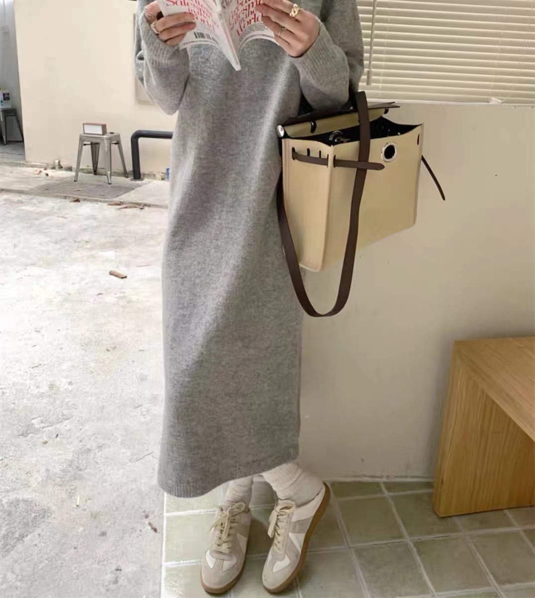 【dress】ニットワンピース　M26268