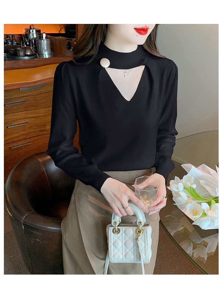 【tops】ニットトップス　M18854