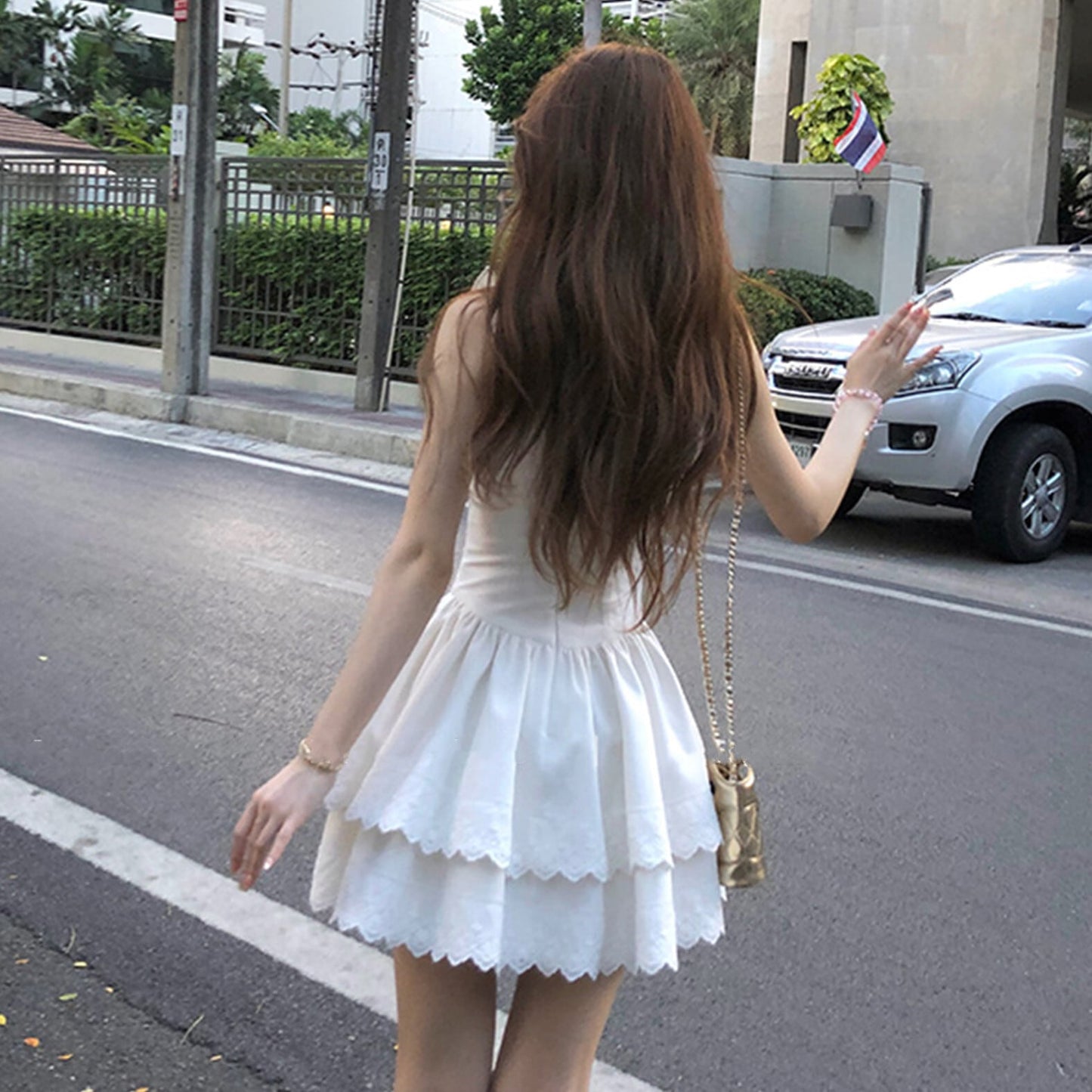 【dress】フリルミニワンピース　M30795