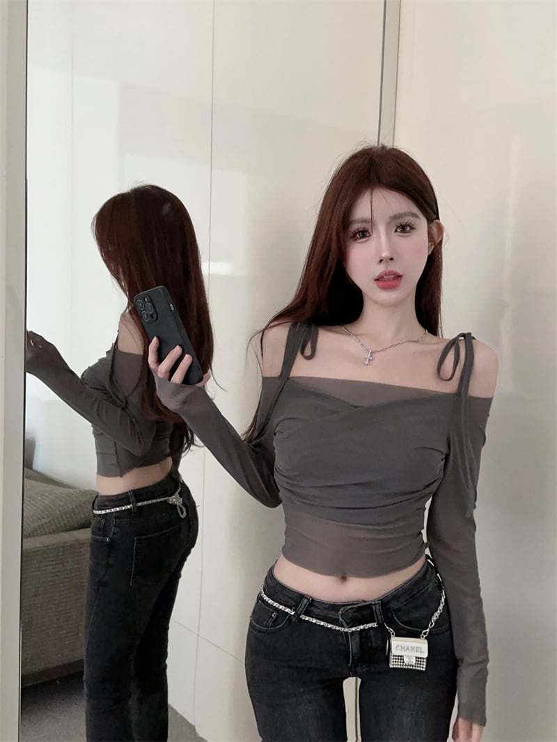 【tops】チュール紫外線対策トップス　M25180
