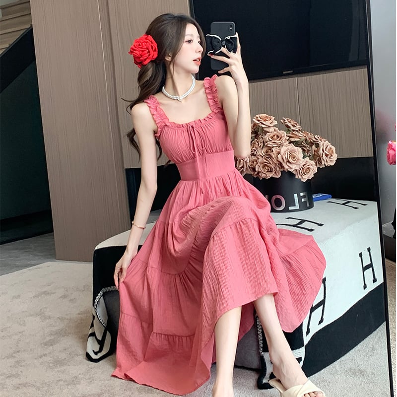 【dress】バックで綺麗キャミワンピース G20256