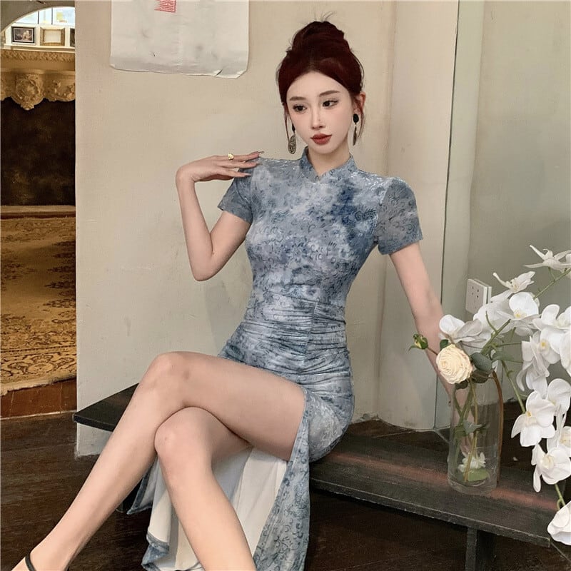 【dress】スリットワンピース　M29552