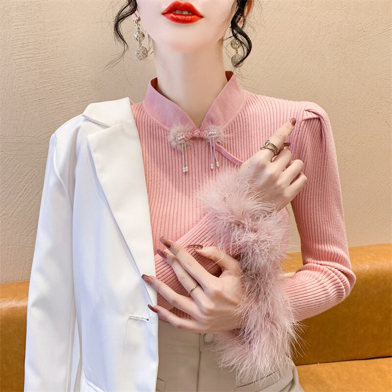 【tops】ファーニットトップス　M28218