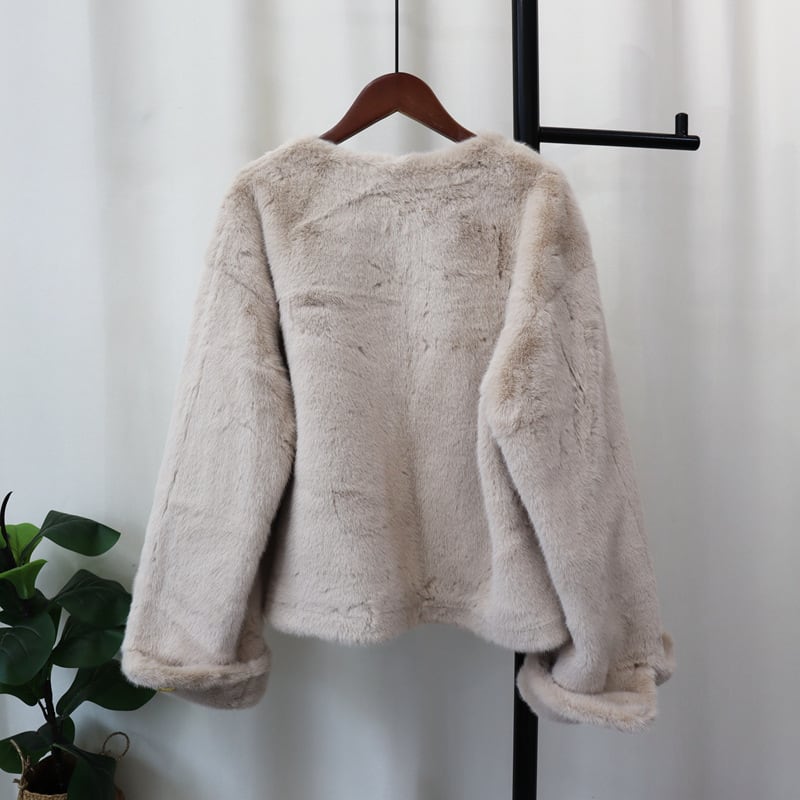 【outer】ショートファーコート　M27171