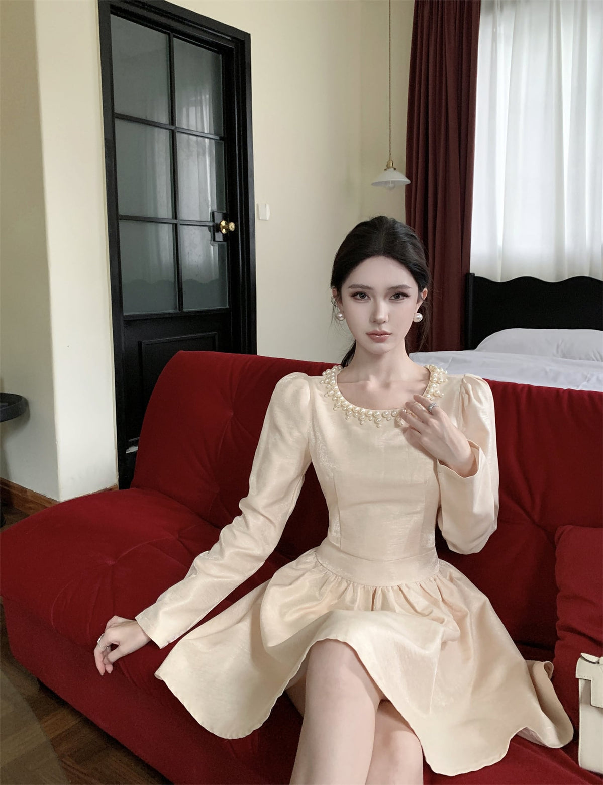 【dress】パールデートワンピース　M26207