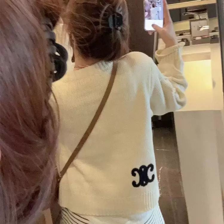 【outer】長袖ニットカーディガンF8341