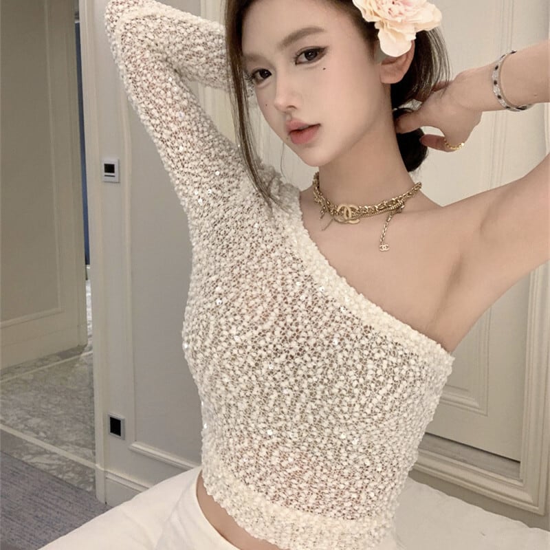 【tops】オフショルダートップス　M24083