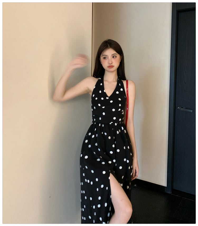 【dress】ドット柄ワンピース　M23911
