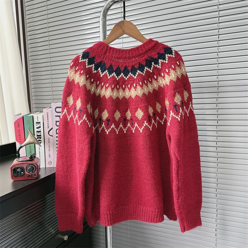 【tops】クルーネックニットセーター　M27911