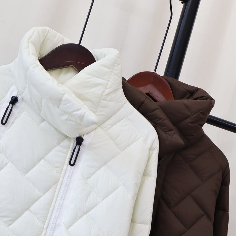 【outer】ニット切り替え棉アウター 　M27829