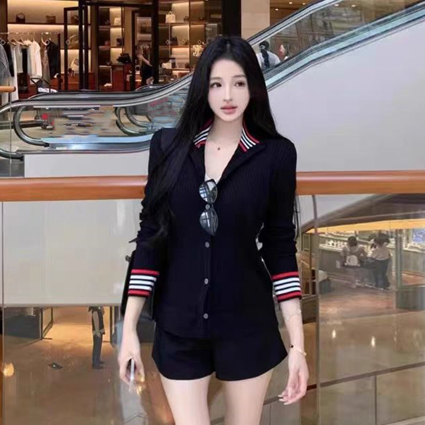 【outer】ラウンドネックニットカーディガンG23636