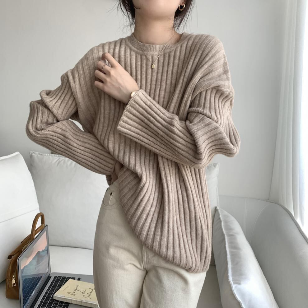 【tops】ニットプルオーバー　M19007