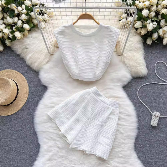 【set】タンクトップ+ショートパンツ2点セットF7523