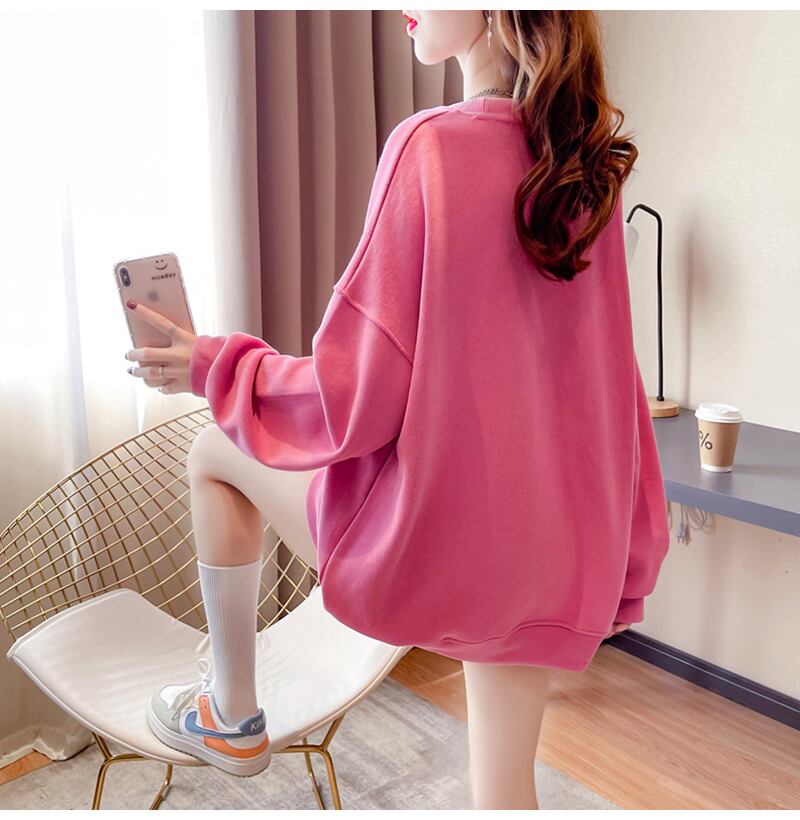 【tops】必ず目を引く秋新作〜3色ラウンドネック長袖ファッション配色英字柄着回しパーカーF0729