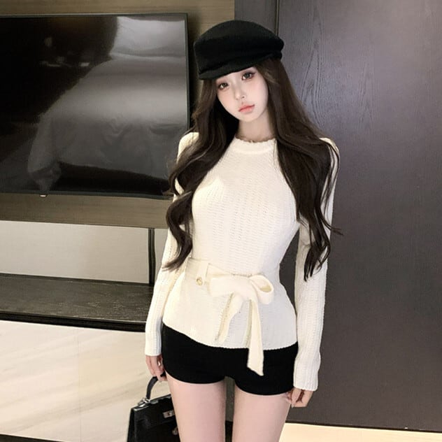 【tops】ニットトップス　M28543
