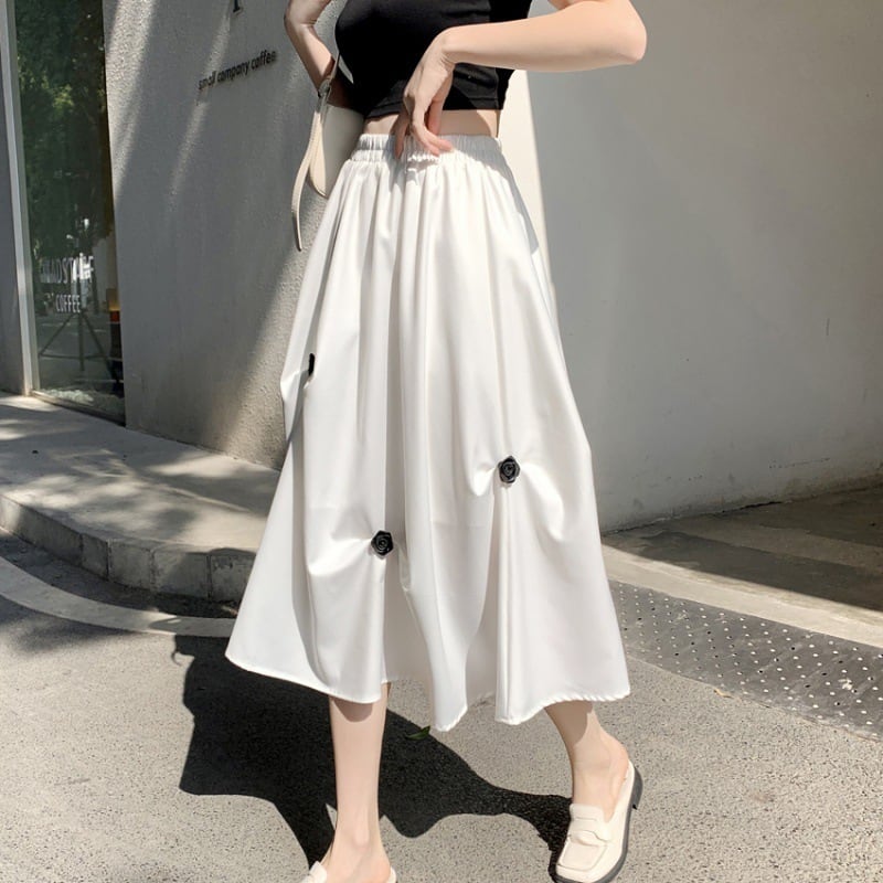 【bottoms】不規則ギャザースカートG20980