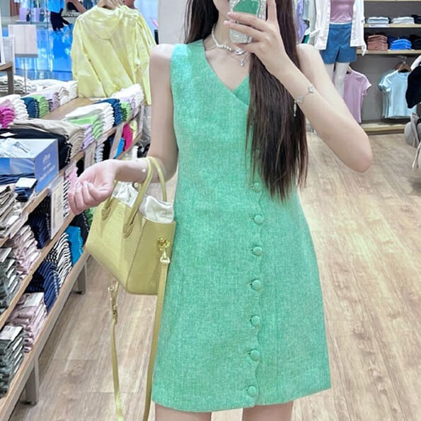 【dress】ノースリーブワンピース　M24314