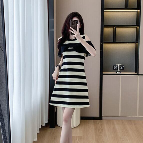 【dress】ボーダー柄ワンピース　M29312