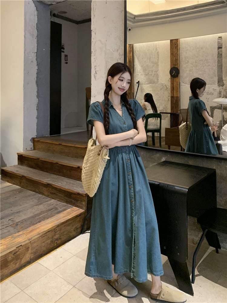 【dress】デニムワンピース　M24032